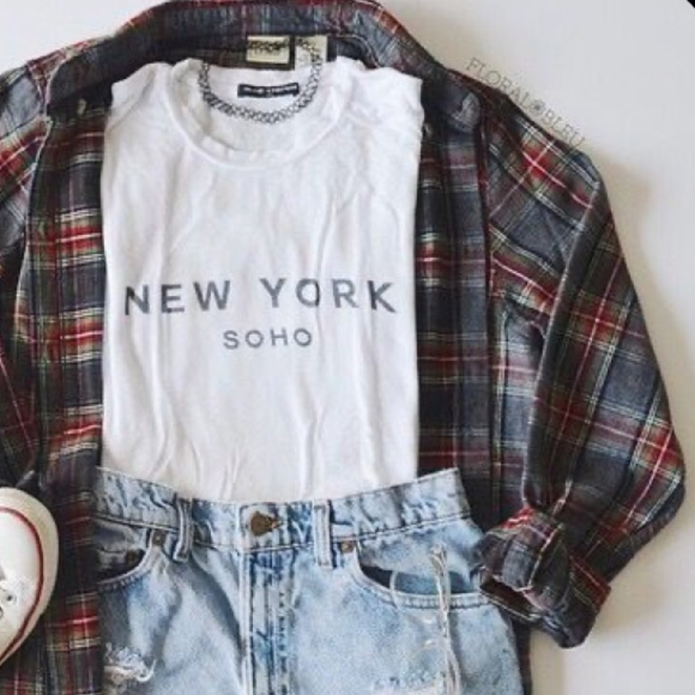 Bundle Vintage Flannel/ Graphic Tee - Picture 6 of 8